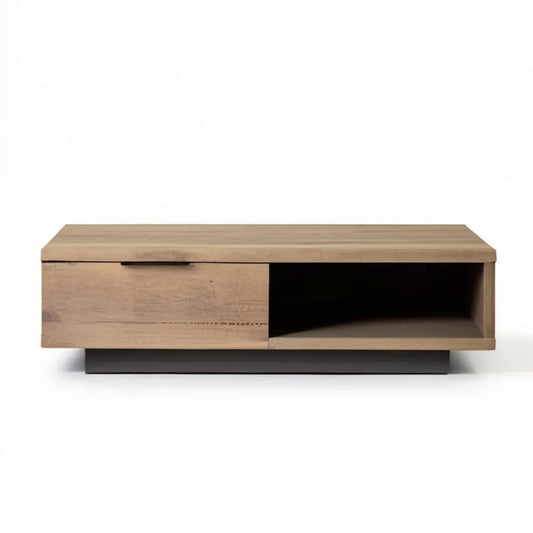 Szafka RTV z płyty MDF w dekorze dębu naturalnego 120 x 40 x 45 cm